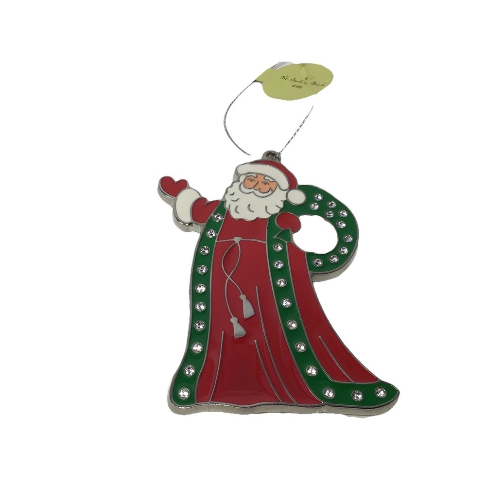 Santa Danbury Mint Christmas Ornament 30 Swarovski Dazzling Crystals Collection
